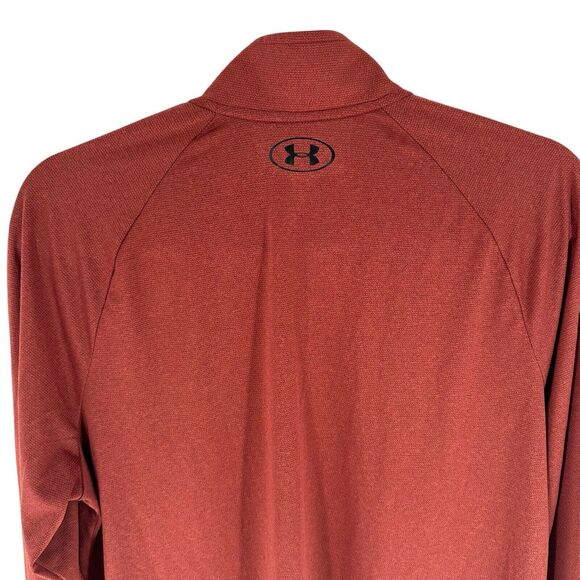 Under Armour Shirt Mens L Heatgear 1/2 Zip Tech Pullover Lightweight Base Layer - Picture 10 of 15